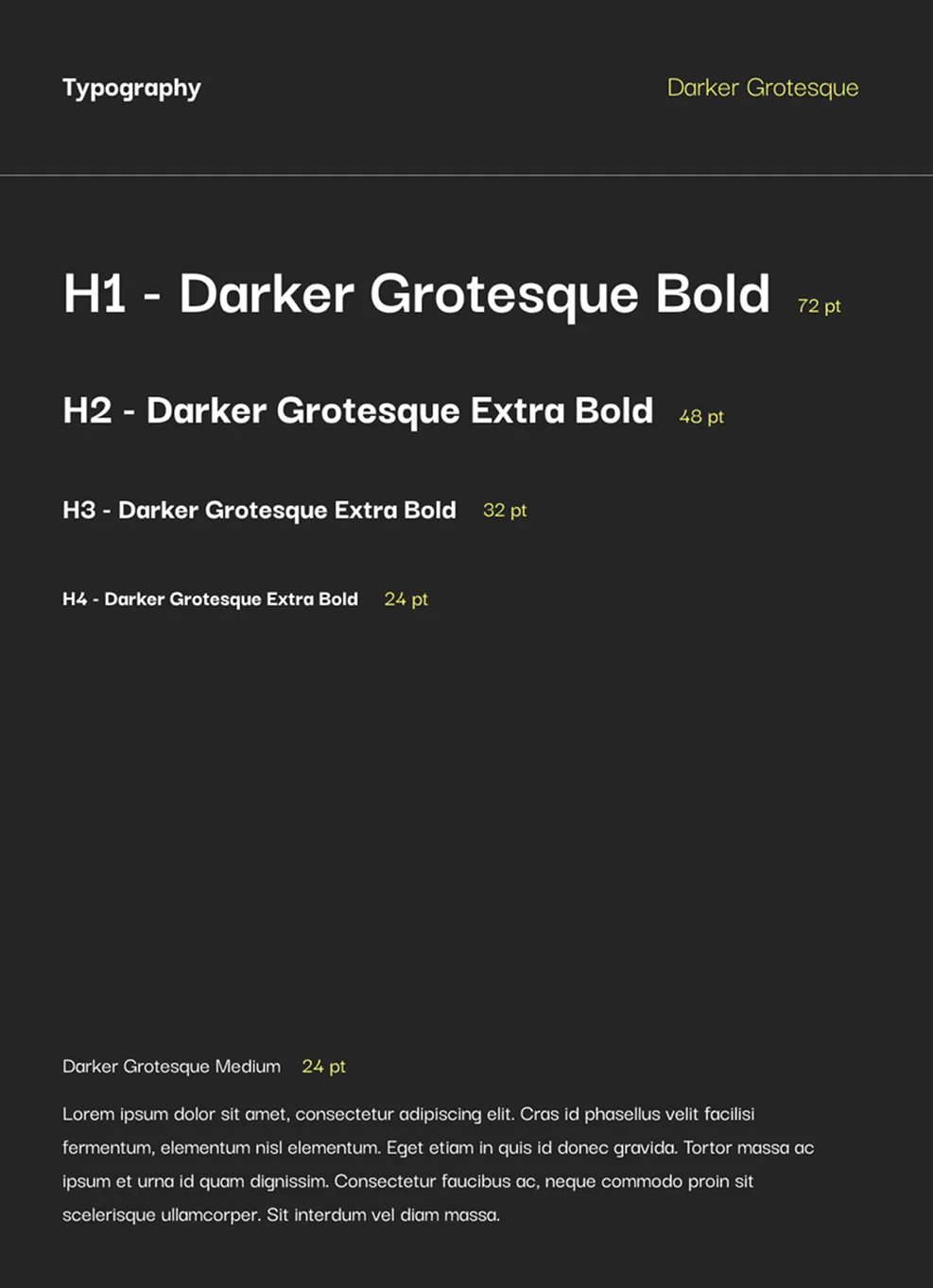 Typografie in Darker Grotesque im Webdesign der Galeria Labirynt auf dunklem Hintergrund